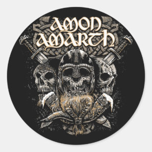 Viking Metal Amon T-ShirtViking Metal Amon Amar T- Runder Aufkleber