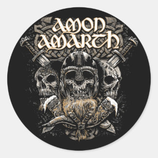 Viking Metal Amon T-ShirtViking Metal Amon Amar T- Runder Aufkleber