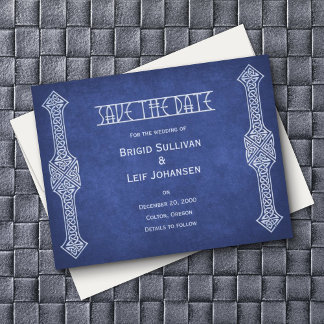 Viking Mittelalterliche Lederhochzeit Save The Date