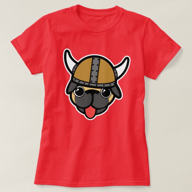Viking Mops T-Shirt (Design vorne)