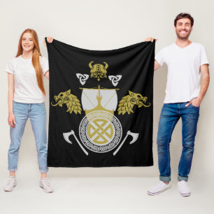 Viking Norsemen Fleecedecke