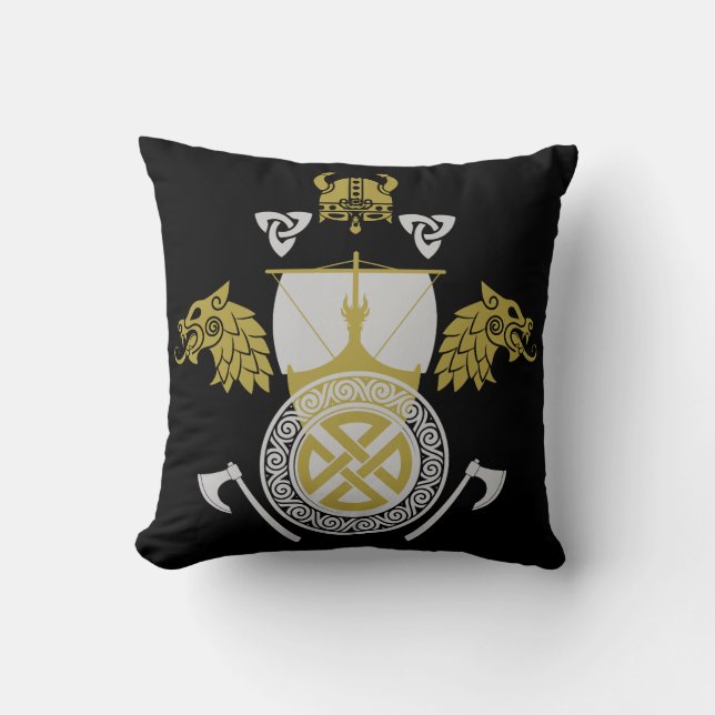 Viking Norsemen Kissen (Vorderseite)