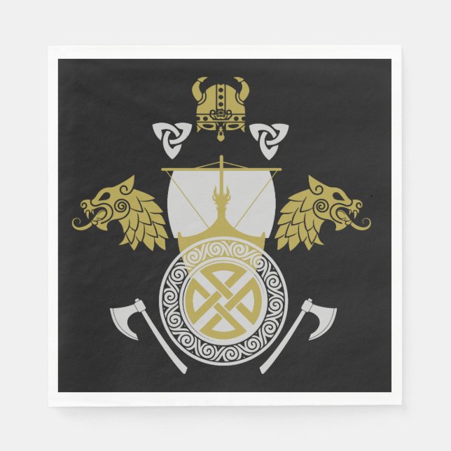 Viking Norsemen Serviette (Vorderseite)