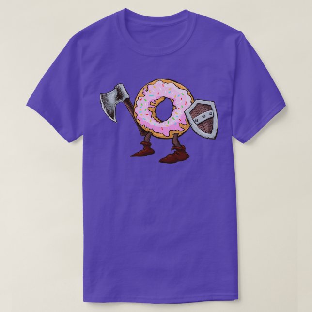 Viking Odins Doughnut Warrior 2 T-Shirt (Design vorne)