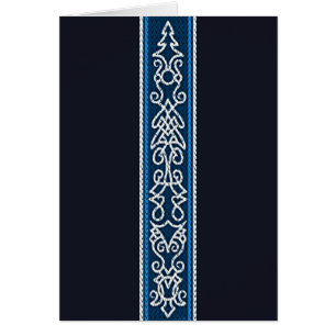 Viking Pattern Blau