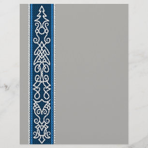 Viking Pattern Blau Flyer