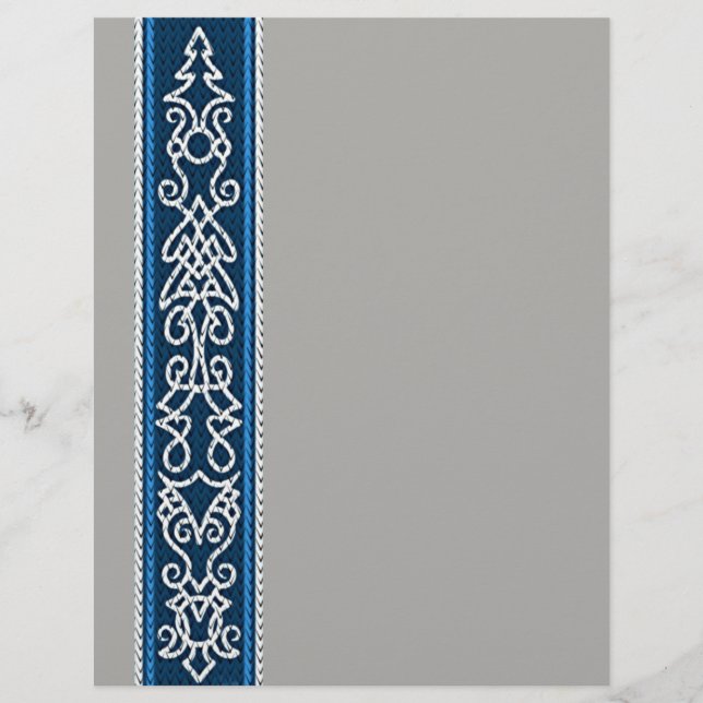 Viking Pattern Blau Flyer (Vorne)