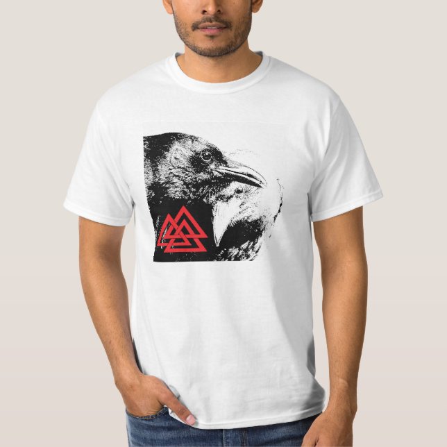 Viking-Raben T-Shirt (Vorderseite)