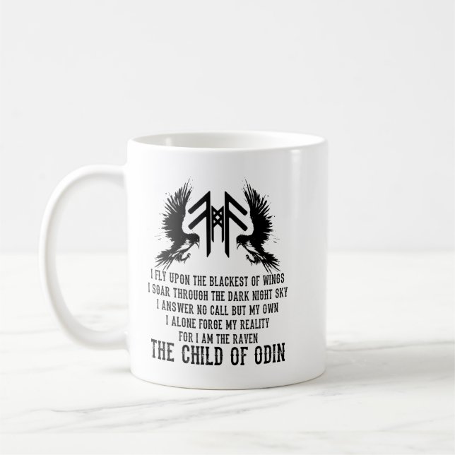 Viking Raven Code Kaffeetasse (Links)
