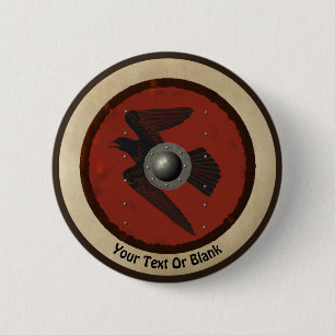 Viking Raven Shield Button