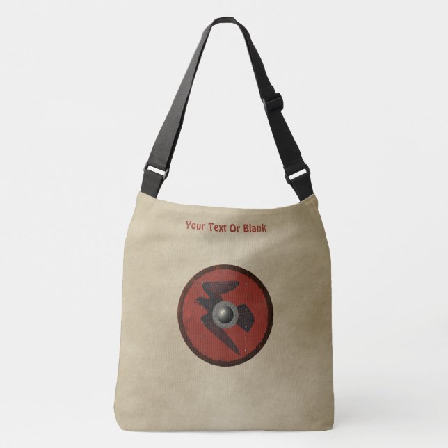 Viking Raven Shield Tragetaschen Mit Langen Trägern (Vorderseite)