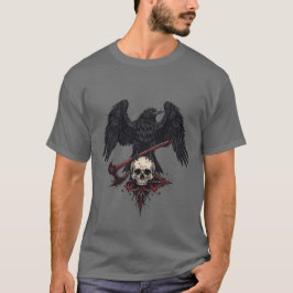 Viking Raven Skull T-Shirt Männer T - Shirt