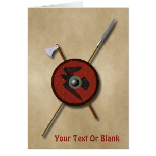 Viking Ravenschild und Waffen