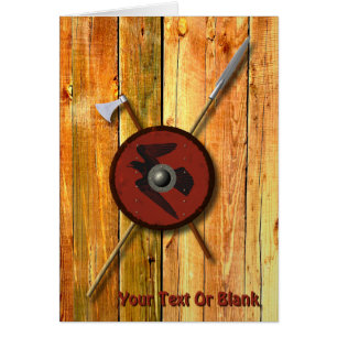 Viking Ravenschild und Waffen