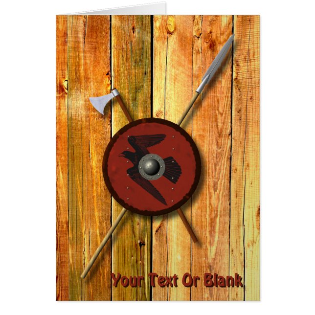 Viking Ravenschild und Waffen (Vorne)