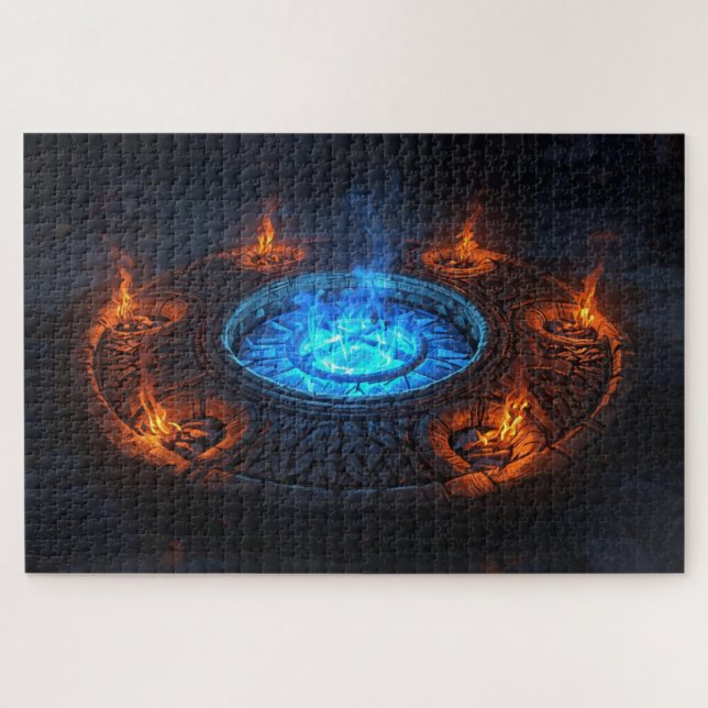 Viking Rune Circle Jigsaw Puzzle (Horizontal)