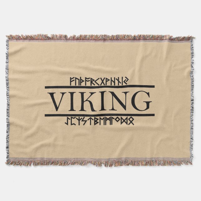 Viking Runes Blanket Decke (Vorderseite)