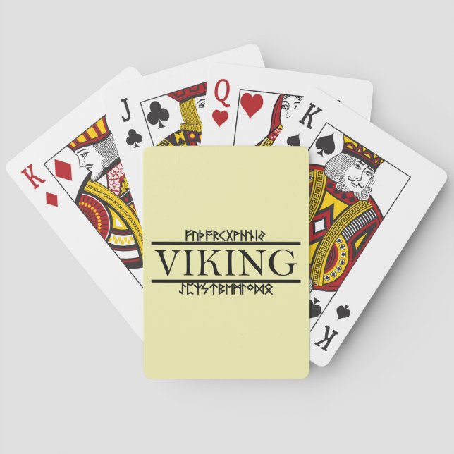 Viking Runes Playing Cards (Classic) Spielkarten (Rückseite)