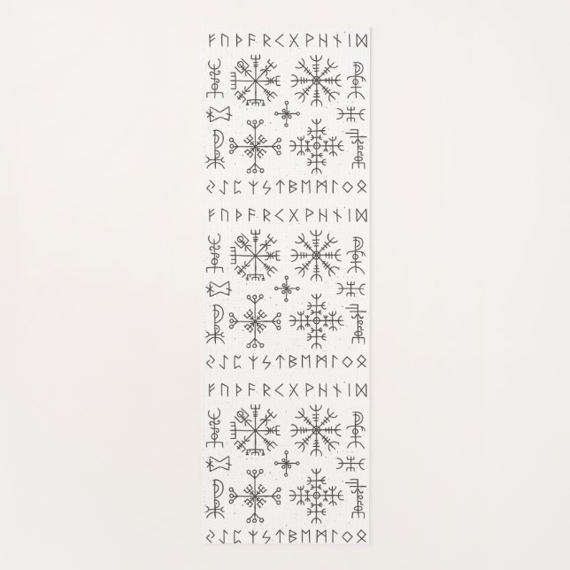 Viking Runes Yogamatte (Vorderseite)