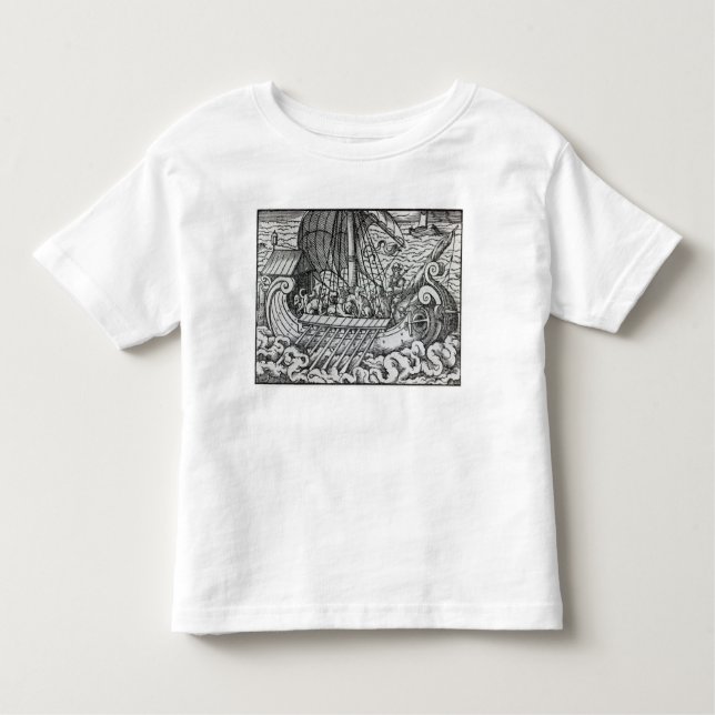 Viking-Schiff Kleinkind T-shirt (Vorderseite)
