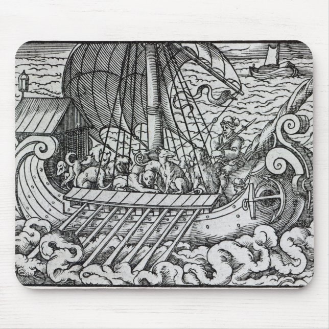 Viking-Schiff Mousepad (Vorne)