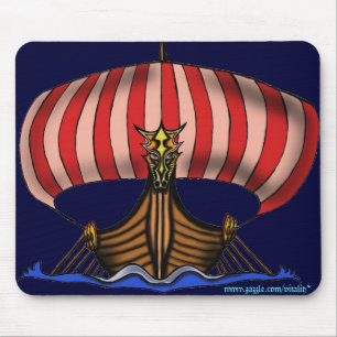 Viking-Schiff mousepad Entwurf