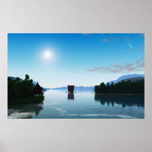 Viking-Schiff Poster