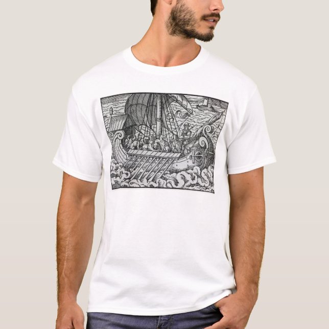 Viking-Schiff T-Shirt (Vorderseite)
