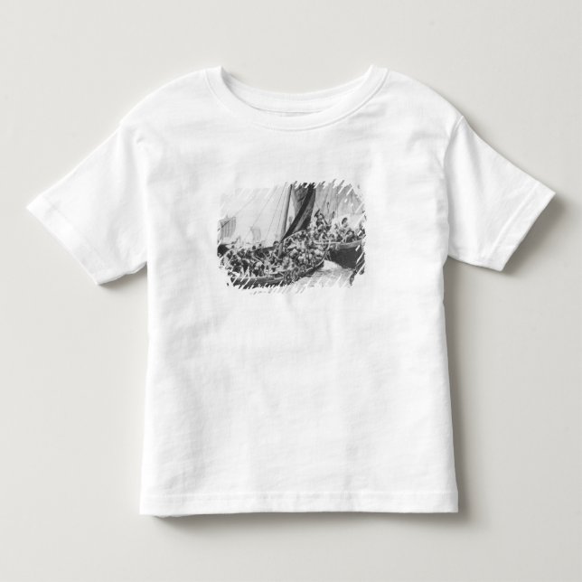 Viking-Schiffe Kleinkind T-shirt (Vorderseite)
