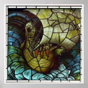 Viking-Schiffs-Plakat Poster