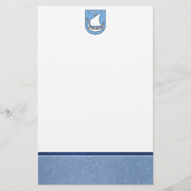 Viking-Schiffs-Wappen Briefpapier (Vorderseite)