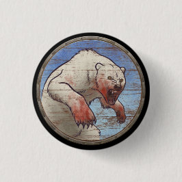 Viking-Schild-Knopf - Eisbär Button