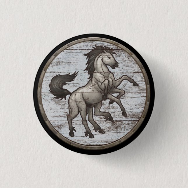 Viking-Schild-Knopf - Sleipnir Button (Vorderseite)