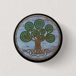 Viking-Schild-Knopf - Yggdrasil Button