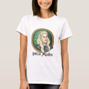 Viking-Schild-Mädchen T-Shirt