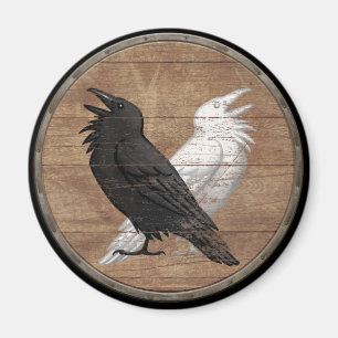 Viking-Schild-Magnet - Odins Raben Magnet