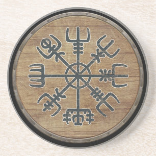 Viking-Schild - Vegvísir Getränkeuntersetzer
