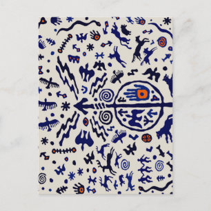 Viking Shaman Ritual Talisman Postkarte