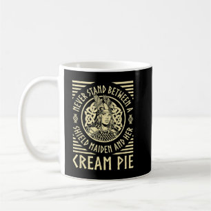 Viking Shield Maiden Creme Pie Lover Norse Funny V Kaffeetasse