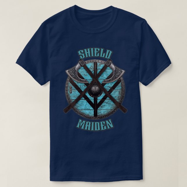 Viking Shield Maiden-Design T-Shirt (Design vorne)