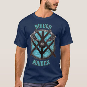 Viking Shield Maiden-Design T-Shirt