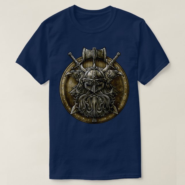Viking Shield Nordic Nordic Walhalla T-Shirt (Design vorne)