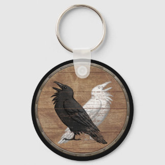 Viking Shield Schlüsselanhänger - Odins Ravens