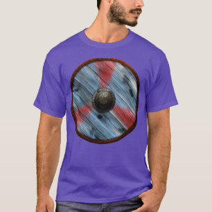 Viking Shield Tri Design Rot blau T-Shirt