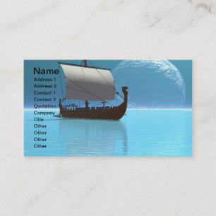 Viking Ship 2 Business Card Visitenkarte