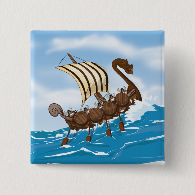 Viking Ship Button (Vorderseite)
