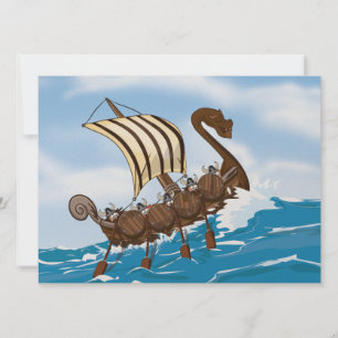 Viking Ship Einladung
