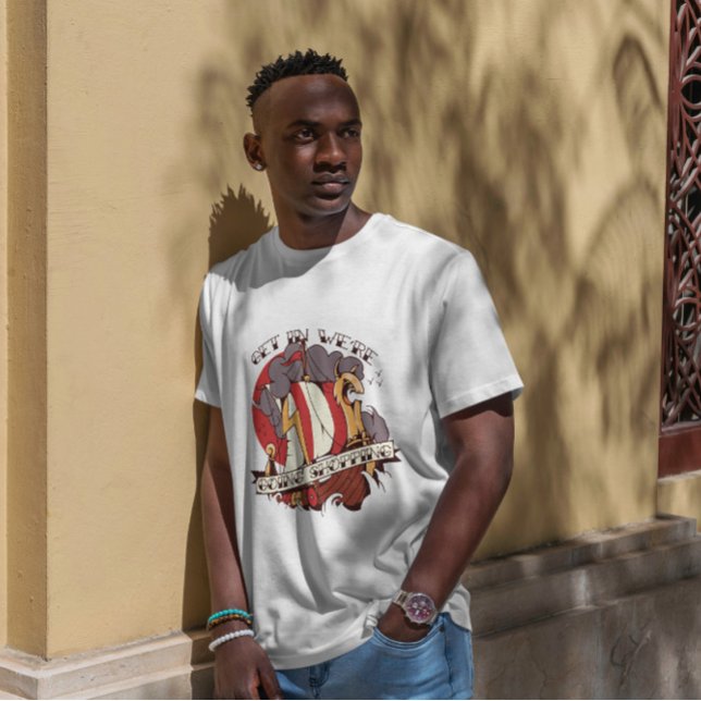 Viking Ship Funny Shopping Zitat T-Shirt (Von Creator hochgeladen)