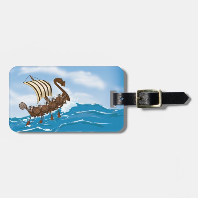 Viking Ship Gepäckanhänger (Vorderseite horizontal)