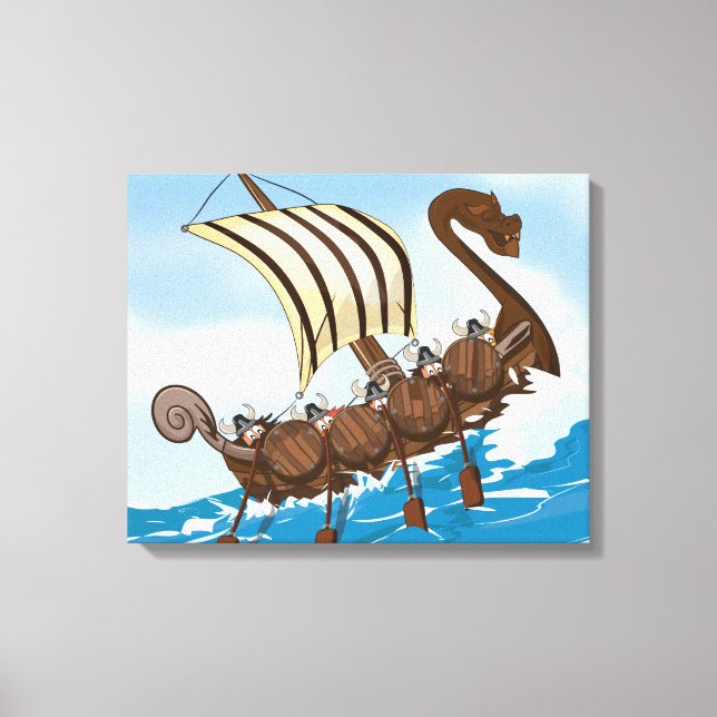 Viking Ship Leinwanddruck (Vorderseite)